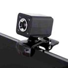 A862 360 Degree Rotatable 480P WebCam USB Wire Camera with Microphone & 4 LED lights for Desktop Skype Computer PC Laptop, Cable Length: 1.4m - 6