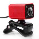 A862 360 Degree Rotatable 480P WebCam USB Wire Camera with Microphone & 4 LED lights for Desktop Skype Computer PC Laptop, Cable Length: 1.4m - 3