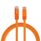 1m CAT6 Ultra-thin Flat Ethernet Network LAN Cable, Patch Lead RJ45 (Orange) - 1