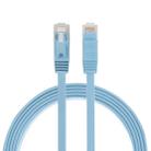 1m CAT6 Ultra-thin Flat Ethernet Network LAN Cable, Patch Lead RJ45 (Blue) - 1