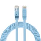 2m CAT6 Ultra-thin Flat Ethernet Network LAN Cable, Patch Lead RJ45 (Blue) - 1
