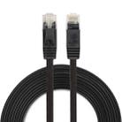 3m CAT6 Ultra-thin Flat Ethernet Network LAN Cable, Patch Lead RJ45 (Black) - 1