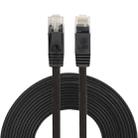 5m CAT6 Ultra-thin Flat Ethernet Network LAN Cable, Patch Lead RJ45(Black) - 1