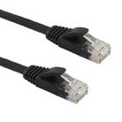 7.6m CAT6 Ultra-thin Flat Ethernet Network LAN Cable, Patch Lead RJ45 (Black) - 3