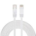 8m CAT6 Ultra-thin Flat Ethernet Network LAN Cable, Patch Lead RJ45 (White) - 1