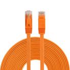 10m CAT6 Ultra-thin Flat Ethernet Network LAN Cable, Patch Lead RJ45 (Orange) - 1