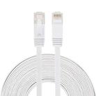 10m CAT6 Ultra-thin Flat Ethernet Network LAN Cable, Patch Lead RJ45 (White) - 1