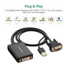 UGREEN MM119 1080P Full HD VGA to DVI (24+1) Male to Female Adapter Cable for Computer, PC, Laptop, HDTV, Projector, DVD Graphics Card and More VGA / DVI Enabled Devices, Cable Length: 50cm - 6