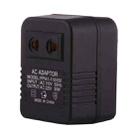 110V to 220V 50W AC Power Socket Adapter,  EU/US Plug to US Plug(Black) - 1