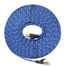 10m Gold Plated CAT-7 10 Gigabit Ethernet Ultra Flat Patch Cable for Modem Router LAN Network, Built with Shielded RJ45 Connector - 1
