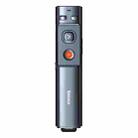 Baseus WKCD010013 Orange Dot RF2.4GHz PPT Green Laser Wireless Multimedia Presenter Page Turning Pen, Charging Version, Control Distance: 200m (Grey) - 1