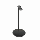 NB-Z3 Aluminum Alloy + Leather + Silicone Material Headphone Holder / Headset Stand(Black) - 1