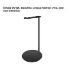 NB-Z3 Aluminum Alloy + Leather + Silicone Material Headphone Holder / Headset Stand(Black) - 6