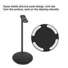 NB-Z3 Aluminum Alloy + Leather + Silicone Material Headphone Holder / Headset Stand(Black) - 7