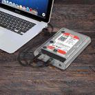 ORICO 3139C3 3.5 inch SATA HDD USB 3.1 Type-C External Hard Drive Enclosure Storage Case(Transparent) - 1