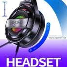 YINDIAO Q3 USB + Dual 3.5mm Wired E-sports Gaming Headset with Mic & RGB Light, Cable Length: 1.67m(Black) - 7