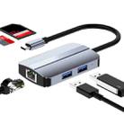 BYL-2112 5 in 1 USB-C / Type-C to USB Multifunctional Docking Station HUB Adapter - 1