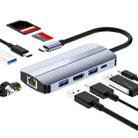 BYL-2206 9 in 1 USB-C / Type-C to USB Multifunctional Docking Station HUB Adapter - 1