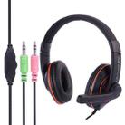 OVLENG X10 Stereo Headset with Mic & 3.5mm Plug & Volume Control Key for Computer, Cable Length: 1.8-2m(Orange) - 1