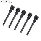 60 PCS 40mm Anti Vibration Soft Damping Nail Rubber Silicone Computer Fan Screw (Black) - 1