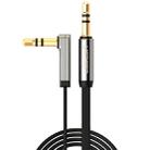 Ugreen 3.5mm Male to 3.5mm Male Elbow Audio Connector Adapter Cable Gold-plated Port Car AUX Audio Cable, Length: 0.5m - 1