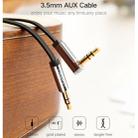 Ugreen 3.5mm Male to 3.5mm Male Elbow Audio Connector Adapter Cable Gold-plated Port Car AUX Audio Cable, Length: 2m - 8