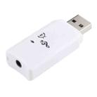 2 in 1 USB Bluetooth Dongle + Audio Receiver Adapter(White) - 1