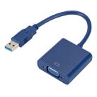 External Graphics Card Converter Cable USB3.0 to VGA, Resolution: 720P(Blue) - 1