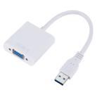 External Graphics Card Converter Cable USB3.0 to VGA, Resolution: 720P(White) - 1