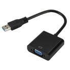 External Graphics Card Converter Cable USB3.0 to VGA, Resolution: 1080P(Black) - 1