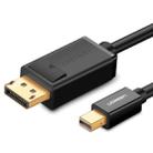 Ugreen MD105 1.5m 4K HD Thunderbolt Mini Display Port to DisplayPort Converter Cable(Black) - 1