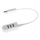 30cm TPE USB A to 3 USB Ports Female HUB Adapter - 1