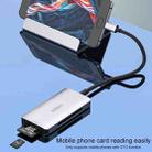 Onten 91882 5 In 1 USB3.0 x3 + SD + TF + CF Type-C / USB-C OTG Multi-function Card Reader - 3