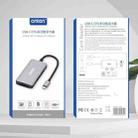 Onten 91882 5 In 1 USB3.0 x3 + SD + TF + CF Type-C / USB-C OTG Multi-function Card Reader - 8