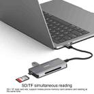 Onten 91882 5 In 1 USB3.0 x3 + SD + TF + CF Type-C / USB-C OTG Multi-function Card Reader - 10