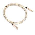 REXLIS 3596 3.5mm Male to Female Stereo Gold-plated Plug AUX / Earphone Cotton Braided Extension Cable for 3.5mm AUX Standard Digital Devices, Length: 1m - 3