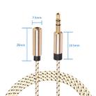 REXLIS 3596 3.5mm Male to Female Stereo Gold-plated Plug AUX / Earphone Cotton Braided Extension Cable for 3.5mm AUX Standard Digital Devices, Length: 1.8m - 2
