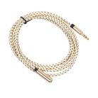 REXLIS 3596 3.5mm Male to Female Stereo Gold-plated Plug AUX / Earphone Cotton Braided Extension Cable for 3.5mm AUX Standard Digital Devices, Length: 1.8m - 3
