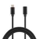 Type-C / USB-C Male to Female Power Adapter Charger Cable, Length: 1m(Black) - 1