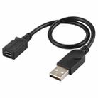 USB Male to Micro USB Female Converter Cable, Cable Length: about 22cm - 1