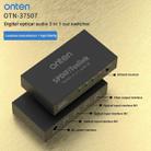 Onten 37507 Digital Optical Audio 3 In 1 Out Switcher Speaker Connector - 5