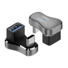 140W 20Gbps USB-C / Type-C Male to USB Female U-shaped Elbow Charging Adapter - 1