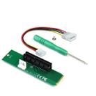PCI-E 4X Female to NGFF M.2 M Key Male Adapter Converter Card with Power Cable - 1