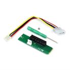 PCI-E 4X Female to NGFF M.2 M Key Male Adapter Converter Card with Power Cable - 4