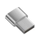 USB 2.0 Male to Female Type-C Adapter (Silver) - 2