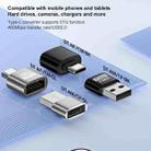 USB 2.0 Male to Female Type-C Adapter (Silver) - 3