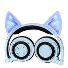 Foldable Wireless Bluetooth V4.2 Glowing Cat Ear Headphone Gaming Headset with LED Light & Mic, For iPhone, Galaxy, Huawei, Xiaomi, LG, HTC and Other Smart Phones(White) - 1