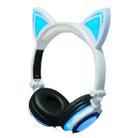USB Charging Foldable Glowing Cat Ear Headphone Gaming Headset with LED Light & AUX Cable, For iPhone, Galaxy, Huawei, Xiaomi, LG, HTC and Other Smart Phones(Green) - 3