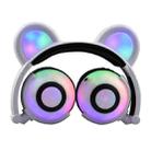USB Charging Foldable Glowing Bear Ear Headphone Gaming Headset with LED Light, For iPhone, Galaxy, Huawei, Xiaomi, LG, HTC and Other Smart Phones(White) - 1