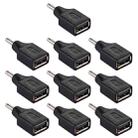 10 PCS 3.5x1.35mm Male to USB Female Adapter Connector - 1